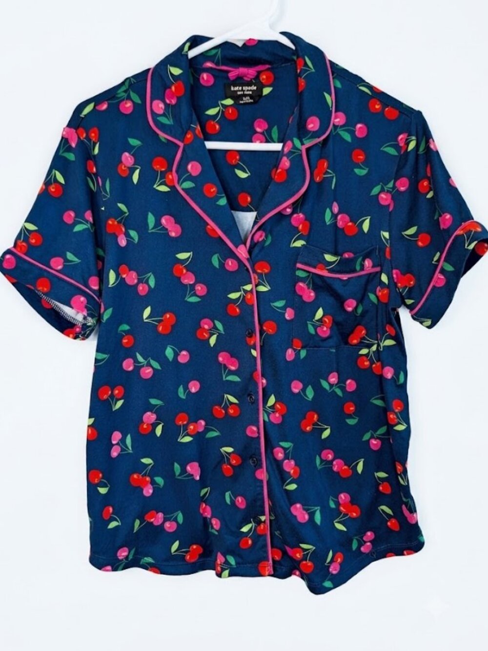 Kate Spade Cherry Pajama Top Medium